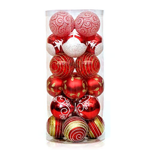 CaCaCook Weihnachtsbällchen Ornamente für Weihnachten Weihnachtsbaum, Weihnachtsbaumanhänger für Weihnachtsfeier -Bankett, Weihnachtsbaum - Große Hängeball für Urlaub Hochzeitsfeier Dekoration (Rot) CaCaCook Weihnachtsbällchen Ornamente für Weihnachten Weihnachtsbaum, Weihnachtsbaumanhänger für Weihnachtsfeier -Bankett, Weihnachtsbaum - Große Hängeball für Urlaub Hochzeitsfeier Dekoration (Rot) von CaCaCook