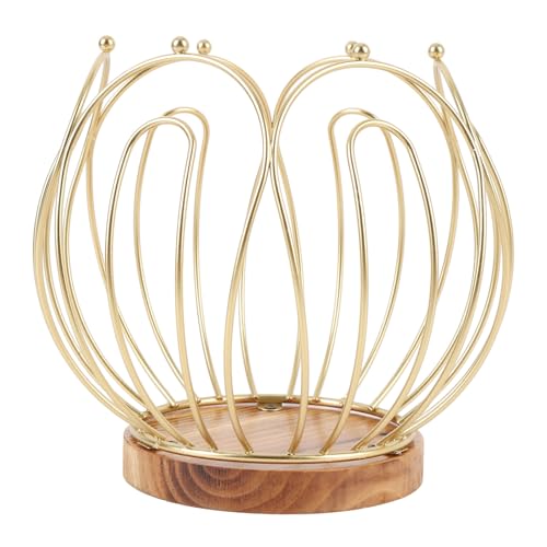 Kaffeeschotenhalterkorb mit Holzbasis Schmiedeeisen -Metalldrahtkaffeekapselhalter für Home -Arbeitsplatten Tisch Kaffeeschotenhalterkorb mit Holzbasis Schmiedeeisen -Metalldrahtkaffeekapselhalter für Home -Arbeitsplatten Tisch von CaCaCook