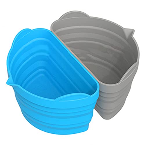 Slow Cooker Liner, Silikon Slow Cooker Divider Liners, Slow Cooker Liner Küchenzubehör, wiederverwendbare Slow Cooker Trennwand passend für 6-8 Quarts Küchenzubehör (Indigoblau) von CaCaCook