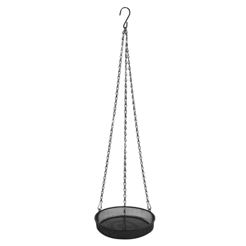 Vogelfutterlösche Große Kapazität, Feines Mesh Hanging Tablett für den Gartenhof Im Freien mit 3 Pfund Getreidekapazität von CaCaCook