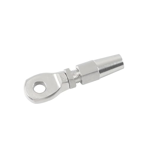 CaFfen Drehseilklemmen 1 STÜCKE 316 Edelstahl Swageless Auge Terminal Draht Kabel Seil DIY Montage Rigging Hardware Balustrade Kit DrahtseilhüLsen(for 5mm Wire) von CaFfen