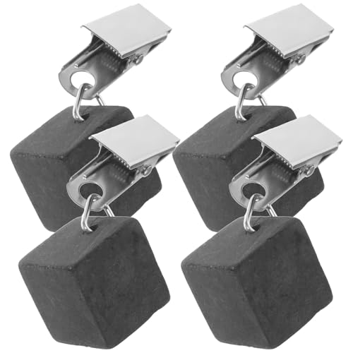 CaFfen Tischdeckenklammern 4 Pcs Heavy Duty Kleidung Rack Tischdecke Gewichte for Outdoor Tische Clip Decor Versorgung Wiederverwendbare Stein Tischtuchklammern von CaFfen