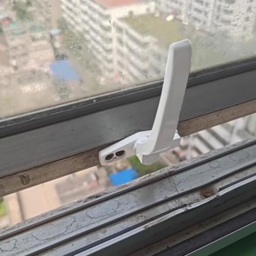 Fenstergriff Fenstergriff Home Hardware Hebel Flügelverriegelungsgriffe Handlich Installieren Dekorative Kappe Haushaltszubehör(Black Right) von CaFfen