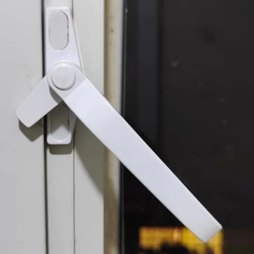 Fenstergriff Fenstergriff Home Hardware Hebel Flügelverriegelungsgriffe Handlich installieren Dekorative Kappe Haushaltszubehör(2pc White Right) von CaFfen