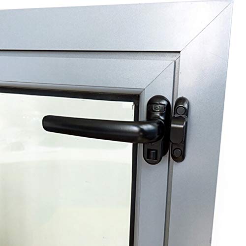Fenstergriff Flügelfensterschloss Neue Universal-Türgriffschloss Radgriff Hardware Möbelzubehör Wohnaccessoires(Black Left) von CaFfen