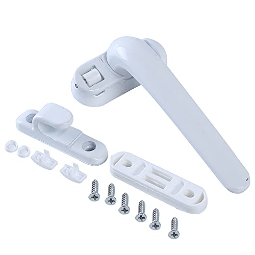 Fenstergriff Universal Fenster Griff Schloss Flügel Rad Schwarz Hardware Möbel Liefert Tür Und Griffe(White Right) von CaFfen