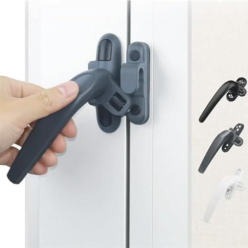 Fenstergriff Universal-Fenstergriff Mit Schlüsselverriegelung Und Schlössern, Kindersicherheitstürgriff for Doppelt Verglaste Fenster, Türdrehgriff(1 pc White Right) von CaFfen