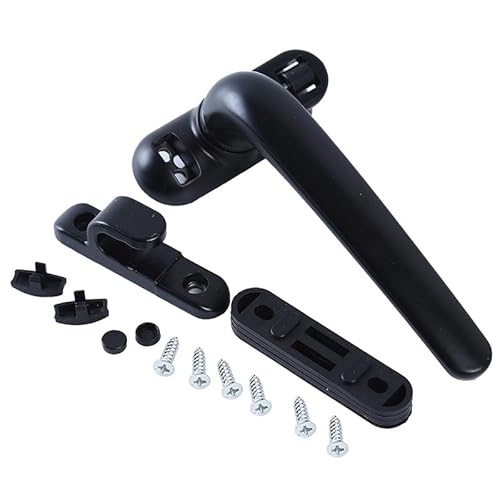 Fenstergriff Universal-Fenstergriff mit Schlüsselverriegelung und Schlössern, Kindersicherheitstürgriff for doppelt verglaste Fenster, Türdrehgriff(1 pc Black Left) von CaFfen