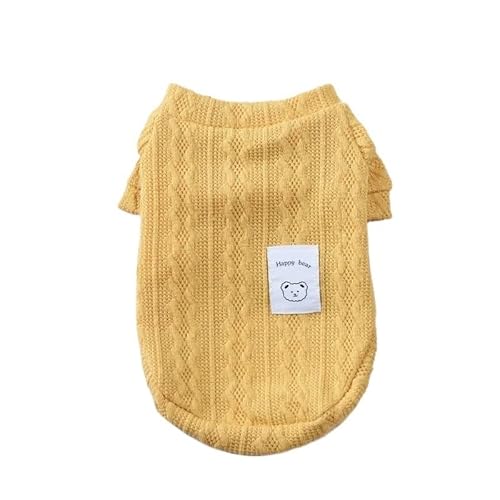 Hundepullover Haustierpullover for Herbst und Winter, Katzen- Hundekleidung, Strickwaren for Katzen Hunde, Welpen(4,L) von CaFfen