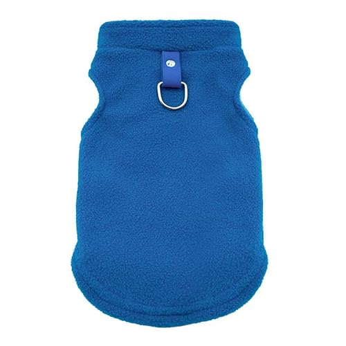 Hundepullover Herbst und Winter Haustier Hund Kleidung warme Hundeweste Mantel Welpen Bekleidung Dinge for Hunde(Blue,S) von CaFfen