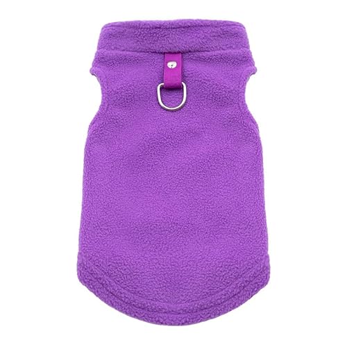 Hundepullover Herbst und Winter Haustier Hund Kleidung warme Hundeweste Mantel Welpen Bekleidung Dinge for Hunde(Purple,XL) von CaFfen