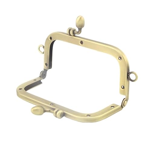 Taschenrahmen Glatte Oberfläche, kein Loch, Schraubenrahmen, 10/12,5/15/18/20 cm, DIY Kiss Lock Bag(18cm) von CaFfen