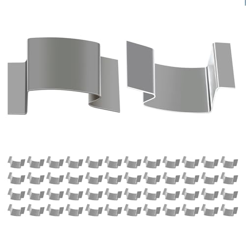 Gewächshausglasklammern (50 Stück) zum Austausch von Gewächshausglas. Die Gewächshausglasklammern vom Typ „G“ sind aus Edelstahl gefertigt und die ideale Wahl für Ihr Gewächshauszubehör von CaLeQi