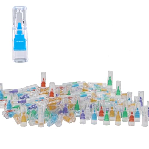 Zigarettenfilter (100 Stück) farbige mikroporöse Multi-Filtration reduziert Teer- und Rauchflecken für Zigaretten in Standardgröße Ø 8 mm, verwenden Sie den Adapter zur Verwendung von von CaLeQi