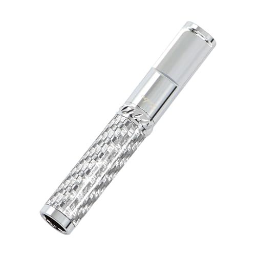 Zigarettenhalter Carbon Fiber Muster Wiederverwendbarer sauberer Teer Tabak Zigarettenfilter Halter mit -Filterung für Standardgröße Zigaretten Ø8mm, schlanke Zigaretten Ø6mm und Ø5mm von CaLeQi