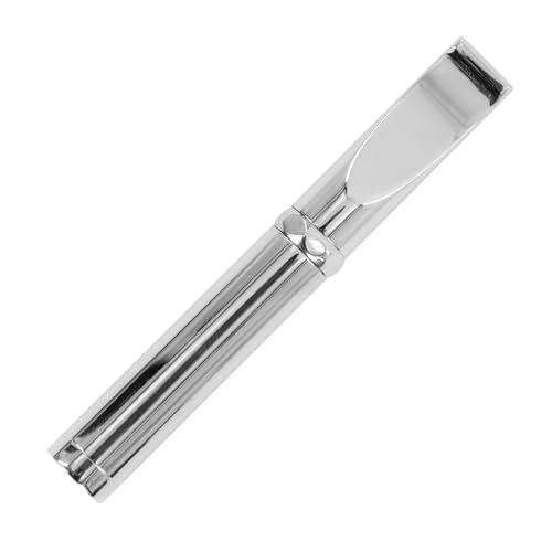 Zigarettenhalter Edelstahl silberne wiederverwendbare saubere Teer-Tabak-Filter mit Multi-Filterung für Standard-Größe Zigaretten Ø8mm, Slim Zigaretten Ø6mm und Ø5mm von CaLeQi