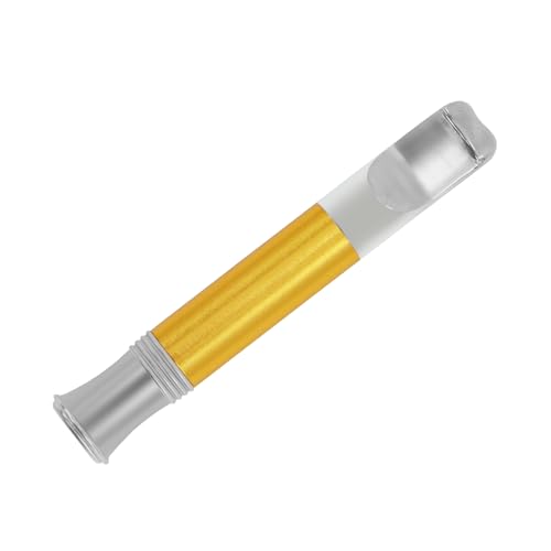 Zigarettenhalter Sandgestrahltes Gold Wiederverwendbarer sauberer Teer Tabakfilter mit Multi-Filterung für Zigaretten der Standardgröße Ø8mm, Slim Zigaretten Ø6mm und Ø5mm von CaLeQi
