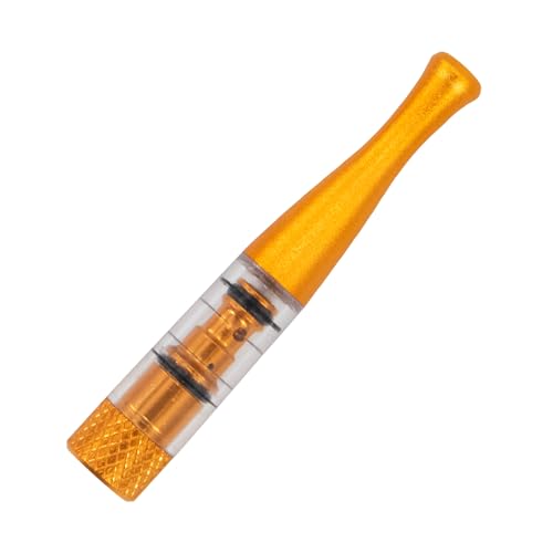 Zigarettenhalter mattiert Gold wiederverwendbare saubere Teer-Tabak-Filter mit Multi-Filterung für Standard Größe Zigaretten Ø8mm, Slim Zigaretten Ø6mm und Ø5mm von CaLeQi