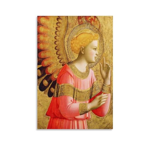 CaMbos Fra Angelico berühmte Malerwerke (Erzengel Gabriel verkündigt) Druck Poster Kunstdruck Wand Foto Farbe Hängende Bild Familie Schlafzimmer Dekor Geschenk 20 x 30 cm von CaMbos