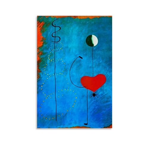 CaMbos Joan Miro berühmte Malerarbeiten (Tänzer), Druck, Poster, Kunstdruck, Wand-Foto, Farbe, hängendes Bild, Familienschlafzimmer, Dekoration, Geschenk, 60 x 90 cm von CaMbos