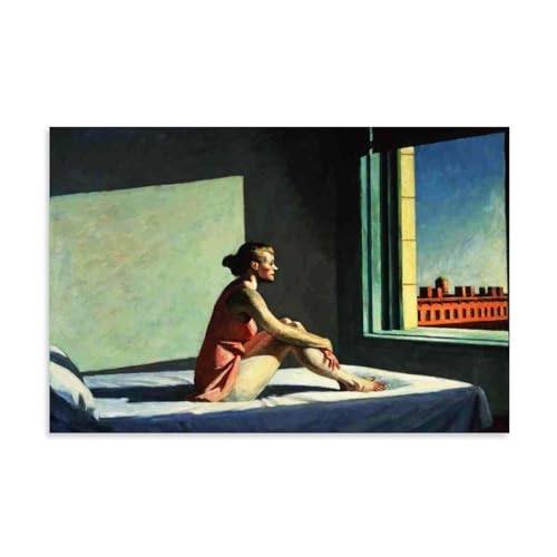 Edward Hopper berühmte Malerwerke (Morgensonne) Druck Poster Geschenke Leinwand Malerei Wandkunst Dekorative Bild Drucke Moderne Dekor 20 x 30 cm von CaMbos