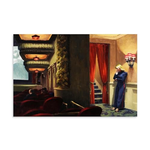Edward Hopper berühmte Malerwerke (New York Film) Druck Poster Wandkunst Malerei Leinwand Geschenk Wohnzimmer Drucke Schlafzimmer Dekor Kunstwerke 20 x 30 cm von CaMbos