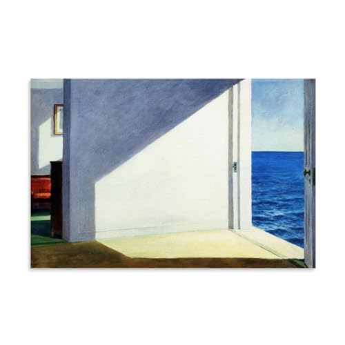 Edward Hopper berühmte Malerwerke (Zimmer am Meer), Druckposter Kunstwerke Bild Druck Wandkunst Malerei Leinwand Geschenk Dekor Häuser dekorativ 20 x 30 cm von CaMbos