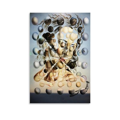 Salvador Dali berühmte Malerwerke (Galatea der Sphären) Druck Poster Leinwand Wandkunst Drucke Geschenke Foto Bild Gemälde Raumdekoration Heimdekoration 60 x 90 cm von CaMbos