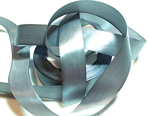 CaPiSo® 22m 25mm Satinband 2,5 cm Dekoband Weihnachten Schleifenband Geschenkband Dekorationsband Silber von CaPiSo