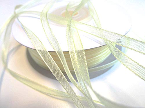 CaPiSo 100 m Organza Chiffon 3 mm breit mit Webkante (Champagner) von CaPiSo