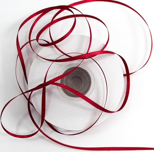 CaPiSo 100m Doppelseitig 3mm Satinband Glänzend Premium-Qualität Satin Schleifenband Fließend schmales Dekoband Geschenkband doppelseitig (Kardinalrot, 100m3mm) CaPiSo 100m Doppelseitig 3mm Satinband Glänzend Premium-Qualität Satin Schleifenband Fließend schmales Dekoband Geschenkband doppelseitig (Kardinalrot, 100m3mm) von CaPiSo