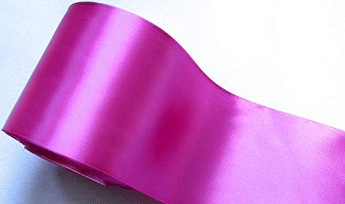 CaPiSo 22m Satinband 100 mm Schleifenband 10cm Breite Geschenkband Tischläufer Dekoband Dekoration Weihnachten Hochzeit (Pink, 22m) von CaPiSo