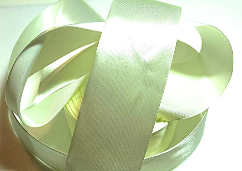 CaPiSo 22m Satinband 50mm Breite Schleifenband Geschenkband Dekoband Weihnachten Hochzeit (Creme-Ecru, 22m) von CaPiSo