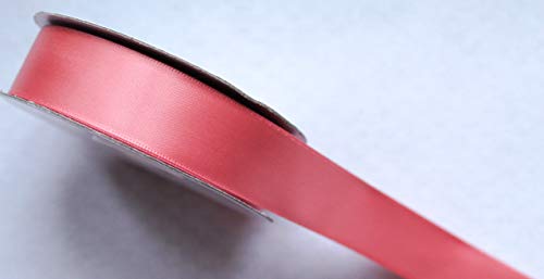 CaPiSo 25m 10mm doppelseitiges Satinband Premium-Qualität Schleifenband Satin Dekoband Geschenkband beidseitig (Altrosa) von CaPiSo