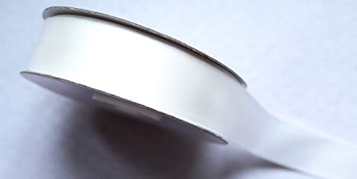 CaPiSo 25m doppelseitiges 15mm Satinband Premium-Qualität Schleifenband Satin Dekoband Geschenkband beidseitig (Creme) von CaPiSo