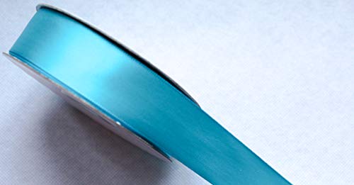 CaPiSo 25m 15mm doppelseitiges Satinband Premium-Qualität Schleifenband Satin Dekoband Geschenkband beidseitig glänzend (Eisblau) von CaPiSo