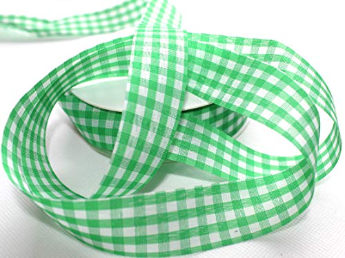 CaPiSo 25m Karoband 25mm Vichy Geschenkband Landhaus Schleifenband Vichykaro Dekoband von CaPiSo