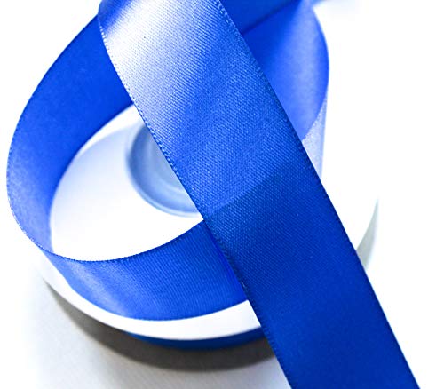 CaPiSo Satinband 25m x 25mm Taftband Schleifenband Satin Geschenkband DEKOBAND (Marineblau) von CaPiSo