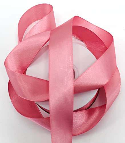 CaPiSo Satinband 25m x 25mm Taftband Schleifenband Satin Geschenkband Dekoband Dunkles Rosa von CaPiSo