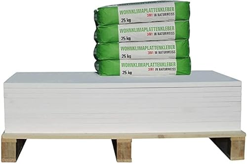CaSi-Systems, Vorgrundierte Klimaplatte 30mm Calciumsilikat Dämmplatte, anti Schimmel, für innen, Keller, Feuchtraum, Energiesparend & Dämmend, Set für 72,0 m² CaSi-Systems, Vorgrundierte Klimaplatte 30mm Calciumsilikat Dämmplatte, anti Schimmel, für innen, Keller, Feuchtraum, Energiesparend & Dämmend, Set für 72,0 m² von CaSi-Systems