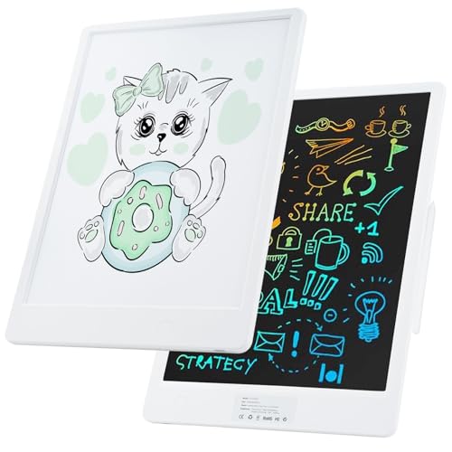 CaalLogt A4 LCD Schreibtablett, LED Zeichenbrett, Ultraflaches, über USB Wiederaufladbares Schreibtablett, Dimmbares LED Kopierbrett, Multifunktionales 2-in-1-Leuchtpad von CaalLogt