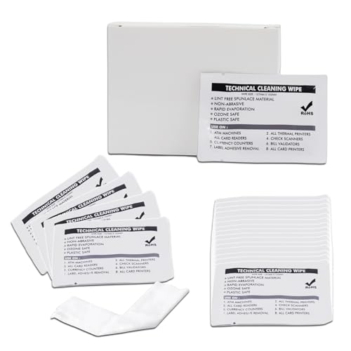 Caalii 40er-Pack Premium Drucker Reinigungstücher - Fusselfreie, nicht scheuernde Tücher für Tattoo 2, Pebble 4, Dualys 3 & mehr Caalii 40er-Pack Premium Drucker Reinigungstücher - Fusselfreie, nicht scheuernde Tücher für Tattoo 2, Pebble 4, Dualys 3 & mehr von Caalii