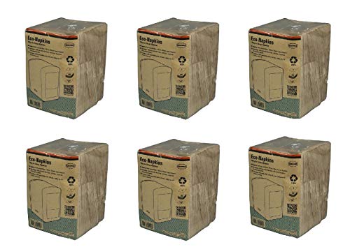CABANAZ ORIGINAL Napkins – 6er Set Papier-Öko-Servietten für Spender CABANAZ 100% Recycled - Packung á 250 Stück von Cabanaz-Napkins