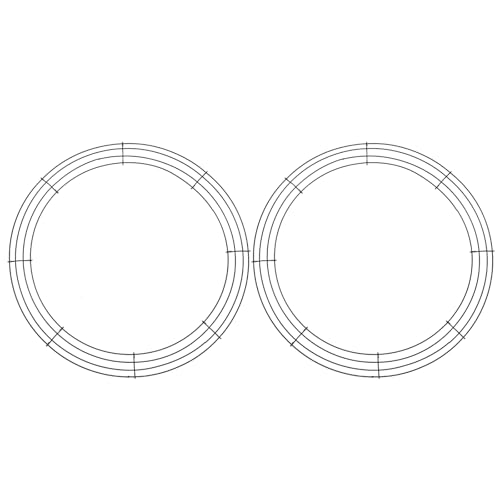 2Pcs Frühling Draht Kranz Ringe Draht Kranz Rahmen, 16Zoll Draht Kranz Herstellung Ringe für Ostern Weihnachten Neujahr Valentines Dekoration 2Pcs Frühling Draht Kranz Ringe Draht Kranz Rahmen, 16Zoll Draht Kranz Herstellung Ringe für Ostern Weihnachten Neujahr Valentines Dekoration von Cabilock