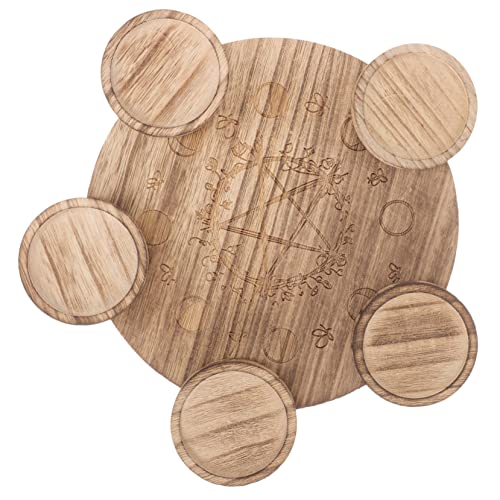 Rustikaler Kerzenhalter Aus Holz Mit Pentagramm-Muster Praktischer Tischständer Für Kerzen Und Kristallsteine Für Wohnzimmer Und Hochzeitsdeko Rustikaler Kerzenhalter Aus Holz Mit Pentagramm-Muster Praktischer Tischständer Für Kerzen Und Kristallsteine Für Wohnzimmer Und Hochzeitsdeko von Cabilock