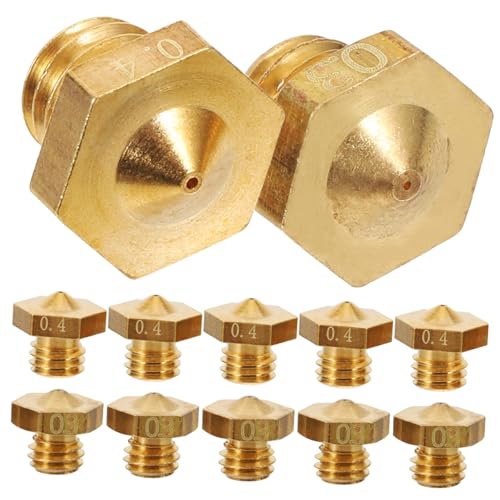 Cabilock 1 Satz 3d -druckdüse 3d-druckerdüse 0,4 Mm Düse Für 3d-drucker 3d Drucker Zubehör Extruder-düsen-set Extruderdüse Hotend-düse 3d-druckerteile Zubehör Für 3d-drucker Messing von Cabilock