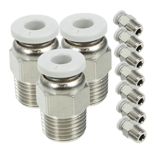 Cabilock 1 Satz 3d -druckeranschluss Passender Stecker Verbinder Montage Armaturen Bausatz Männlich Metall Stecker Für 3d-drucker Druckeradapter Rohrverschraubung Golden 10 Stück von Cabilock