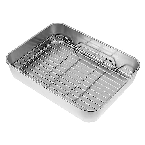 Cabilock Backblech Aufbewahrungsregal Backzubehör Home Backform Ofen Backblech Silber von Cabilock