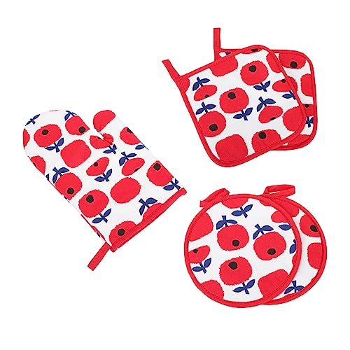 Cabilock 1 Satz Dämmplatten terassenliege stative Place mats chefkoch Weihnachts-Platzdeckchen Tischsets für den Esstisch Griff Verbrühungsschutzhandschuh dekoratives Tischset Baumwolle rot Cabilock 1 Satz Dämmplatten terassenliege stative Place mats chefkoch Weihnachts-Platzdeckchen Tischsets für den Esstisch Griff Verbrühungsschutzhandschuh dekoratives Tischset Baumwolle rot von Cabilock