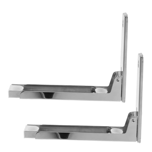 Cabilock Mikrowellenhalterung Zur Wandmontage Faltbarer Edelstahlhalter Für Mikrowellen Platzsparendes Küchenregal Aus Metall Mit Verstellbarer Aufbewahrungshalterung von Cabilock